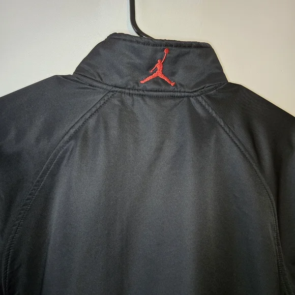 Air Jordan Big Boy Youth Fleece Lined Zip Up Jacket Black Size Large 12-13yrs - Picture 14 of 15
